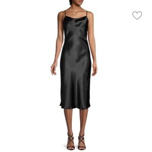 NWT Bebe  Satin Bias Slip Dress size Medium